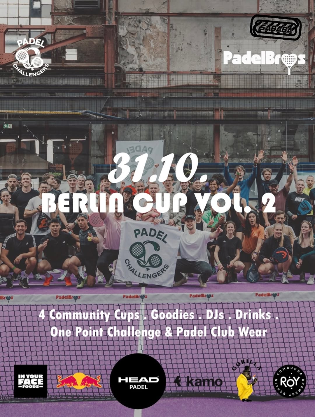Challengers x PadelBros Vol. 2: Berlin feiert Padel-Community am 31. Oktober